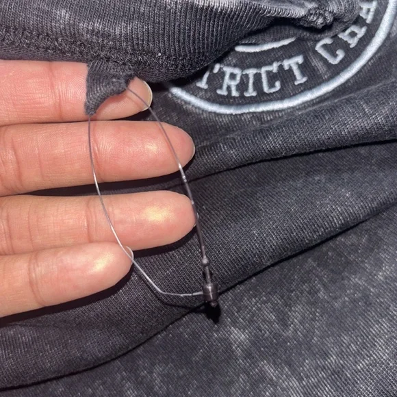 NWOT Cotton On Washed Black Tee with Basketball Embroidered Graphic, Size 11/12 - Picture 7 of 7